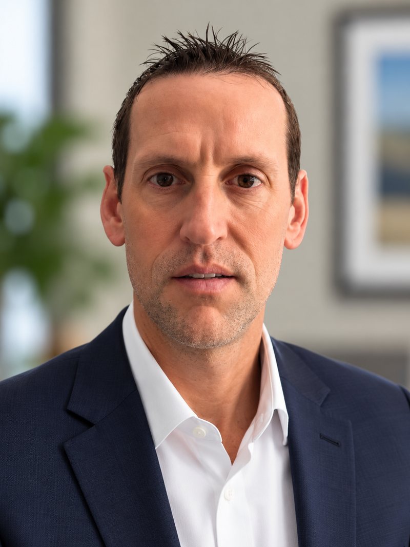 Portrait of Jeff Nungesser, founder and mediator at Iron City ADR, wearing a navy blazer and white shirt